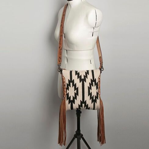 American Darling Messenger Hand Tooled Saddle Blanket Genuine Leather Women Bag Western Handbag Purse in Saudi Arabia