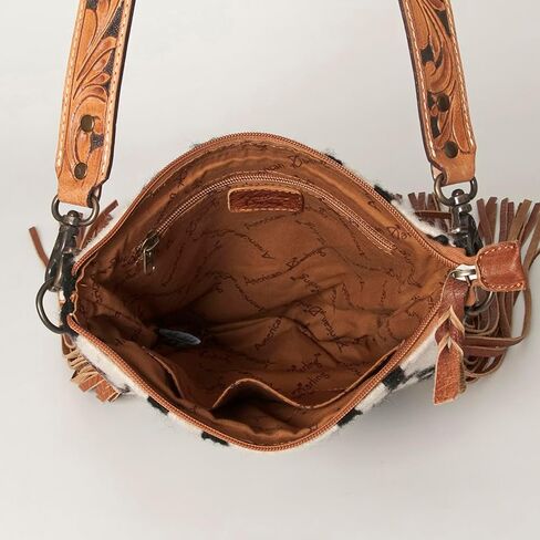 American Darling Messenger Hand Tooled Saddle Blanket Genuine Leather Women Bag Western Handbag Purse in Saudi Arabia