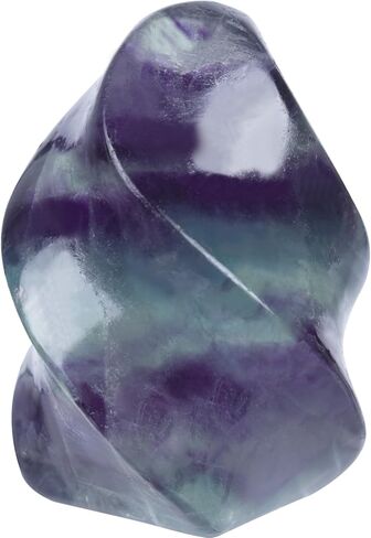 Natural Fluorite Flame Tower,Reiki Healing Energy Meditation Crystal Stone Decor,Home Office Witchcraft Altar Space Cleansing in Saudi Arabia