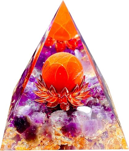 Crystal Column Orgonite Pyramid,Positive Energy Obsidian&White Quartz Orgone Crystal Healing Pyramids,for Reduce Stress, Balance Chakra,Meditation Attract Luck,Accumulate Wealth Health in Saudi Arabia