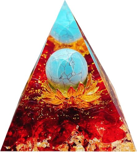 Crystal Column Orgonite Pyramid,Positive Energy Obsidian&White Quartz Orgone Crystal Healing Pyramids,for Reduce Stress, Balance Chakra,Meditation Attract Luck,Accumulate Wealth Health in Saudi Arabia