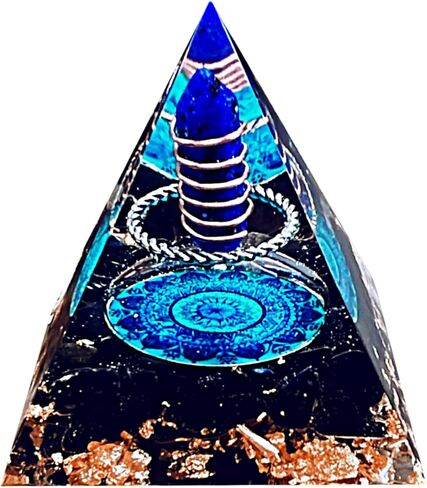 Crystal Column Orgonite Pyramid,Positive Energy Obsidian&White Quartz Orgone Crystal Healing Pyramids,for Reduce Stress, Balance Chakra,Meditation Attract Luck,Accumulate Wealth Health in Saudi Arabia