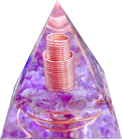 Crystal Column Orgonite Pyramid,Positive Energy Obsidian&White Quartz Orgone Crystal Healing Pyramids,for Reduce Stress, Balance Chakra,Meditation Attract Luck,Accumulate Wealth Health in Saudi Arabia