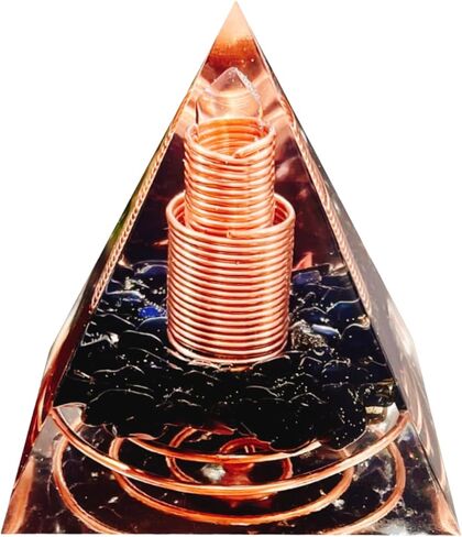 Crystal Column Orgonite Pyramid,Positive Energy Obsidian&White Quartz Orgone Crystal Healing Pyramids,for Reduce Stress, Balance Chakra,Meditation Attract Luck,Accumulate Wealth Health in Saudi Arabia