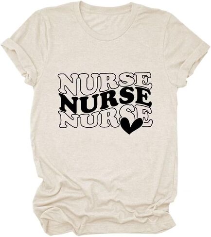 Women Tshirts Nursing School Nurse Shirts Funny Graphic Tees Summer Casual Nurse Tops Nurse Day Gifts Shirt in Saudi Arabia