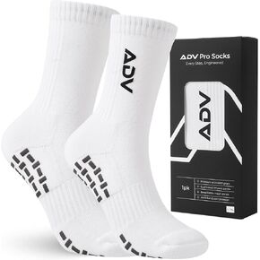 جوارب ADV Pro للتنس وكرة البيسبول - جوارب مبطنة للتدريب على الأداء مع قبضة من الألياف الدقيقة، قوس ضغط للرجال والنساء in Kuwait