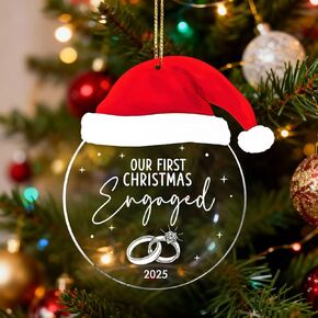 زخرفة الخطوبة 2025، هدايا خطوبة للأزواج الجدد خطيبها، هدايا حفل الزفاف، حلية خطوبة لعيد الميلاد الأول من الأكريليك in Kuwait