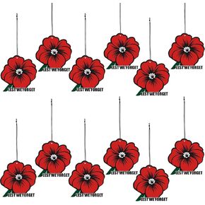 12 Pcs Veteran's Day Gifts American Flag Scented Ornament Automotive Air Fresheners Car Scented Hanging Ornaments for Women Men Veteran Holiday Christmas Tree Decoration Car Accessories in Kuwait
