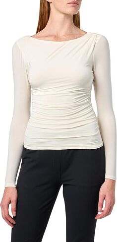 Guess Womens Eco Long Sleeve Shirring Maisie Top in Saudi Arabia