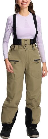 Pioneer Camp Women's Baggy Snow Bibs Ski Pants Snowboard Waterproof Loose Insulatedl with Suspenders Warm Winter in Saudi Arabia