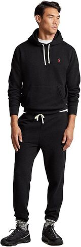 POLO RALPH LAUREN Mens Cabin Fleece Hoodied Sweatshirt (M, Black) in Saudi Arabia