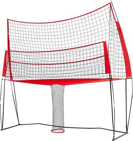 VEVOR Freestanding Volleyball Training Net for Indoor or Outdoor Use, Adjustable Height Portable Net System with Carrying Bag, Professional Volleyball Practice Trainer for Hitting or Serving Drills in Saudi Arabia