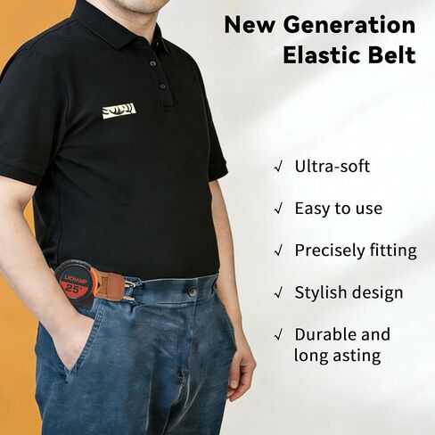 Tactical Metal Hook Elastic Belt，Buckleless Belt Hook，Adjustable Elastic Waistband With Hook-And-Loop Fastener in Saudi Arabia