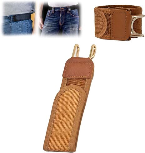 Tactical Metal Hook Elastic Belt，Buckleless Belt Hook，Adjustable Elastic Waistband With Hook-And-Loop Fastener in Saudi Arabia