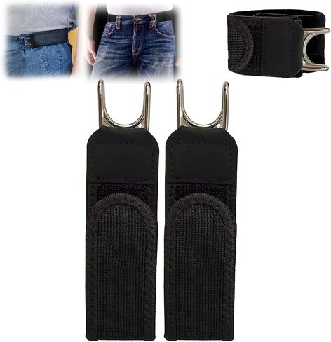 Tactical Metal Hook Elastic Belt，Buckleless Belt Hook，Adjustable Elastic Waistband With Hook-And-Loop Fastener in Saudi Arabia