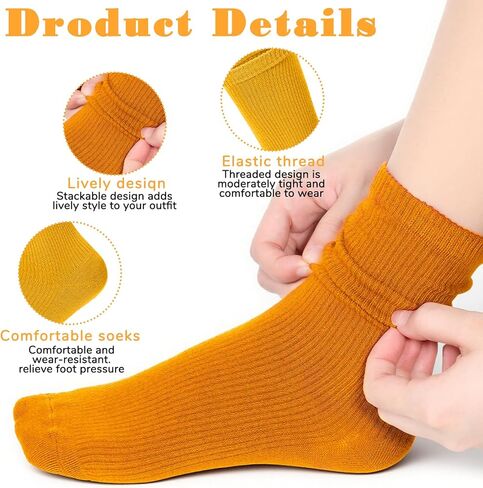 SHENLIU 30 زوجًا من الجوارب النسائية الملونة ذات اللون الواحد، جوارب رياضية ناعمة وخفيفة الوزن للنساء من القطن للصالة الرياضية in Kuwait