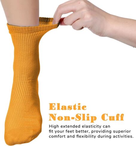 SHENLIU 30 زوجًا من الجوارب النسائية الملونة ذات اللون الواحد، جوارب رياضية ناعمة وخفيفة الوزن للنساء من القطن للصالة الرياضية in Kuwait