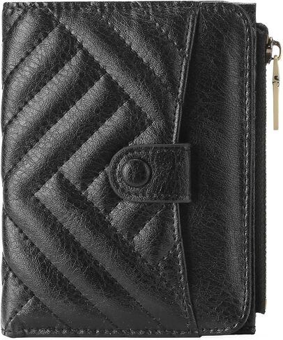 GOIACII Wallet Women Small RFID Billfold Vegan Leather Credit Card Holder with Zipper Coin Pocket in Saudi Arabia