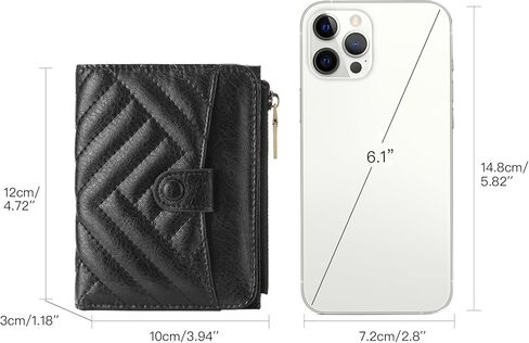 GOIACII Wallet Women Small RFID Billfold Vegan Leather Credit Card Holder with Zipper Coin Pocket in Saudi Arabia