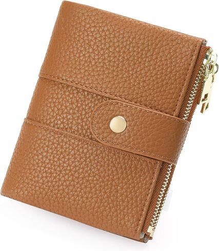GOIACII Wallet Women Small RFID Billfold Vegan Leather Credit Card Holder with Zipper Coin Pocket in Saudi Arabia