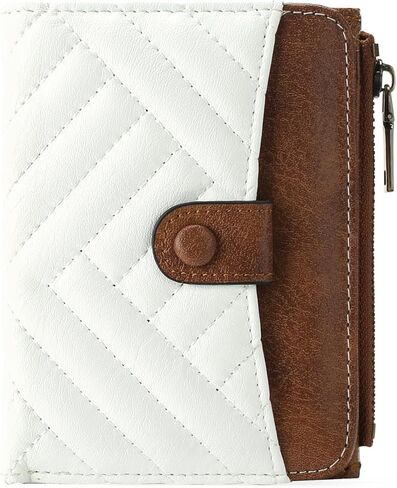 GOIACII Wallet Women Small RFID Billfold Vegan Leather Credit Card Holder with Zipper Coin Pocket in Saudi Arabia