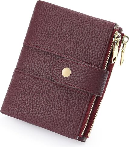 GOIACII Wallet Women Small RFID Billfold Vegan Leather Credit Card Holder with Zipper Coin Pocket in Saudi Arabia
