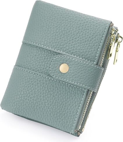 GOIACII Wallet Women Small RFID Billfold Vegan Leather Credit Card Holder with Zipper Coin Pocket in Saudi Arabia