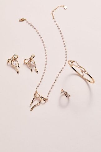 Alex and Ani Pearl Coquette Necklace, Shiny Gold in Saudi Arabia