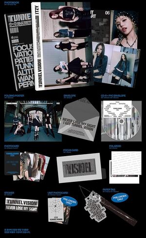 IT'ZY 11th Mini Album TUNNEL VISION Photobook Version P.O.B + Extra Special Photocard (RANDOM) in Saudi Arabia