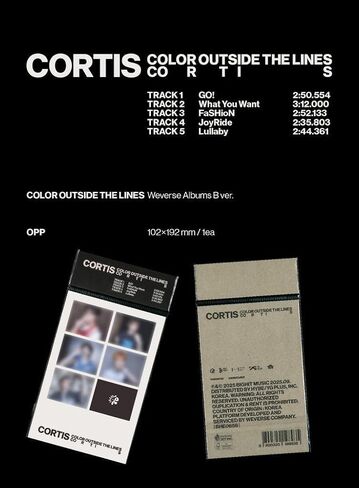 CORTIS COLOR OUTSIDE THE LINES 1st EP Album (Weverse Version RANDOM) in Saudi Arabia