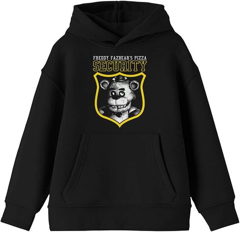 سويت شيرت بقلنسوة أسود للأولاد من Bioworld Freddy Fazbear Pizza Security للشباب in Kuwait