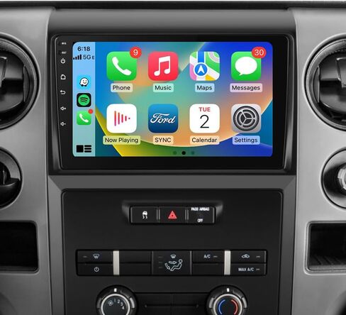 AWESAFE [2G + 32GB] Android 12 Car Stereo for Ford F150 2009 2010 2011 2012, 9 inch HD Touchscreen Radio Replacement Wireless Carplay Android Auto GPS Navigation WiFi Bluetooth FM in Kuwait