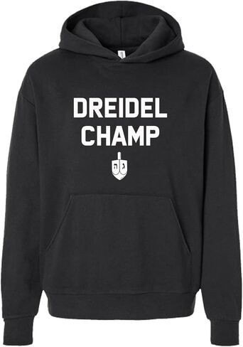 Tees & Tails Dreidel Champ Hooded Sweatshirt and Crewneck |Family Matching |Baby, Kids & Adult Sizes|1458 in Saudi Arabia