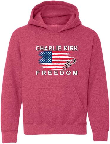 Shark & Hammer Freedom Shirt – Red White and Blue USA Flag Tee, Patriotism American Pride Youth Hooded Sweatshirt in Saudi Arabia