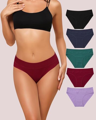 Womens Cotton Underwear Hipster Mid Rise Plus Size Full Coverage Ladies Brief Panties in Saudi Arabia