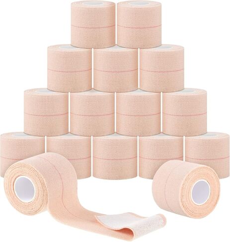 Nuanchu 16 Rolls Elastic Adhesive Bandage Tape Self Adherent Cohesive Flexible Stretch Elastic Athletic Tape for Sports Ankle Knee and Wrist, Vet Wrap for Horses Pets Cats Dogs(4 Inch x 5 Yard) in Kuwait