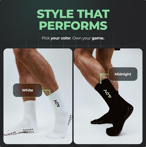 ADV Pro Tennis & Pickleball Socks – Cushioned Performance Training Socks w/Microfiber Grip, Compression Arch for Men & Women in Saudi Arabia