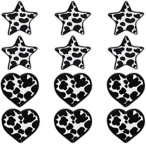 حديد القلب على بقع لـ 12pcs 12pcs Red Heart Sewridered On Patches for Hearique Repair Patch Diy Crafts for Clothing Jacket Jeans Back Backpack Bage in Kuwait