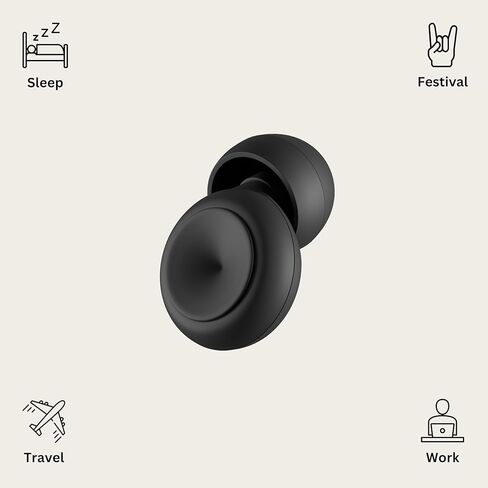 Lumo Ear Plugs for Sleeping - 28dB (SNR) Reusable Silicone Ear Plugs for Noise Reduction with Silk Sleep Mask | Work & Concert Hearing Protection | Customizable & Comfortable Noise Reducing Earplugs in Kuwait