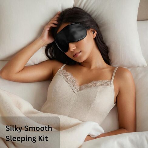 Lumo Ear Plugs for Sleeping - 28dB (SNR) Reusable Silicone Ear Plugs for Noise Reduction with Silk Sleep Mask | Work & Concert Hearing Protection | Customizable & Comfortable Noise Reducing Earplugs in Kuwait