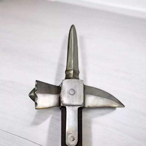 Medieval Warrior Functional Spiked Lucerne War Hammer, Steel Construction, Replica, Historical Weapon in Saudi Arabia