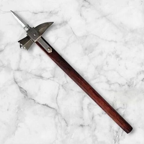 Medieval Warrior Functional Spiked Lucerne War Hammer, Steel Construction, Replica, Historical Weapon in Saudi Arabia