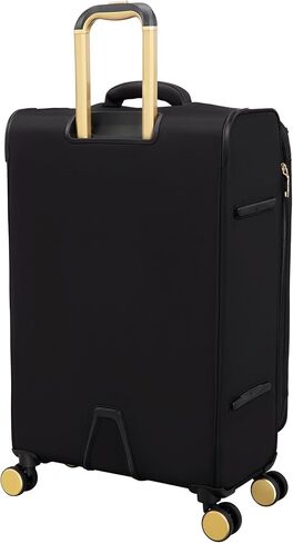 It Luggage Glimmering 28" Softside Checked 8 عجلات دوارة قابلة للتوسيع، أسود in Kuwait
