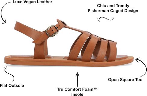 Journee Women's Comfort Foam Benicia Flat Sandals in Saudi Arabia