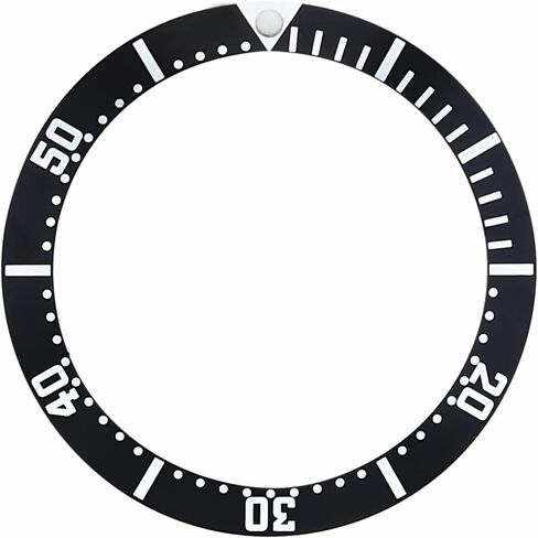 Ewatchparts Bezel Insert Compatible With 41mm Case Omega Seamaster 082Su1361 Watch James Bond 007 Black in Saudi Arabia