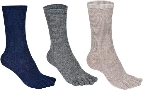 NORFOLK Bruges Merino Wool Walking Toe Socks, Lightweight and Blister-Free Comfort, 3 pack in Saudi Arabia