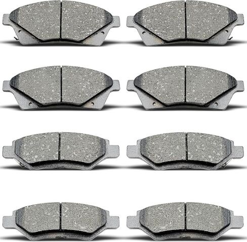8pcs Front Rear Ceramic Brake Pads Fit For Honda Odyssey 2011 2012 2013 2014 2015 2016 2017, D1281 D1521 in Kuwait