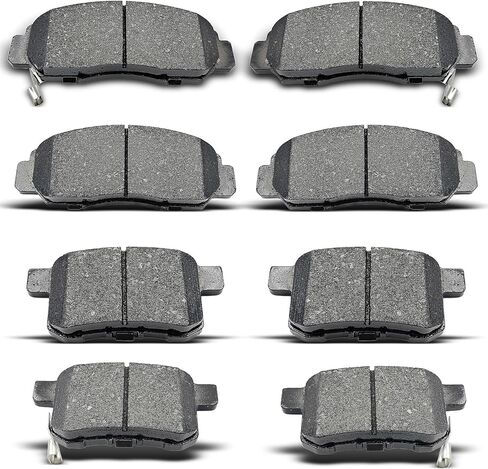 8pcs Front Rear Ceramic Brake Pads Fit For Honda Odyssey 2011 2012 2013 2014 2015 2016 2017, D1281 D1521 in Kuwait