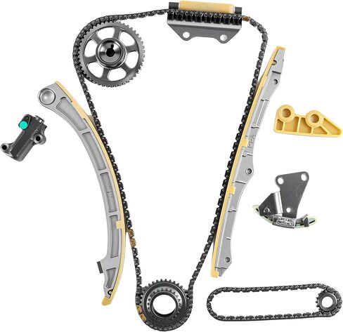 Engine Timing Chain Kit with Cam Sprocket Fits for 2007 2008 2009 2010 2011 2012 Cooper 1.6L 1598CC l4 GAS DOHC Turbocharged ENG CODE N14B16C Aftermarket Parts in Saudi Arabia
