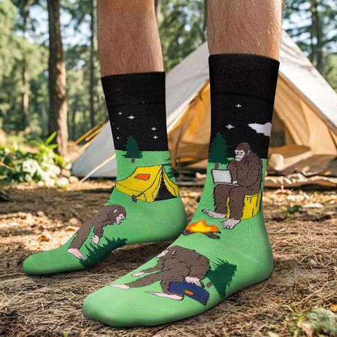 Funny Socks for Men Women - Novelty Gifts Funky Cotton Crazy Crew Socks - Christmas Funny Gifts Stocking Stuffers in Saudi Arabia
